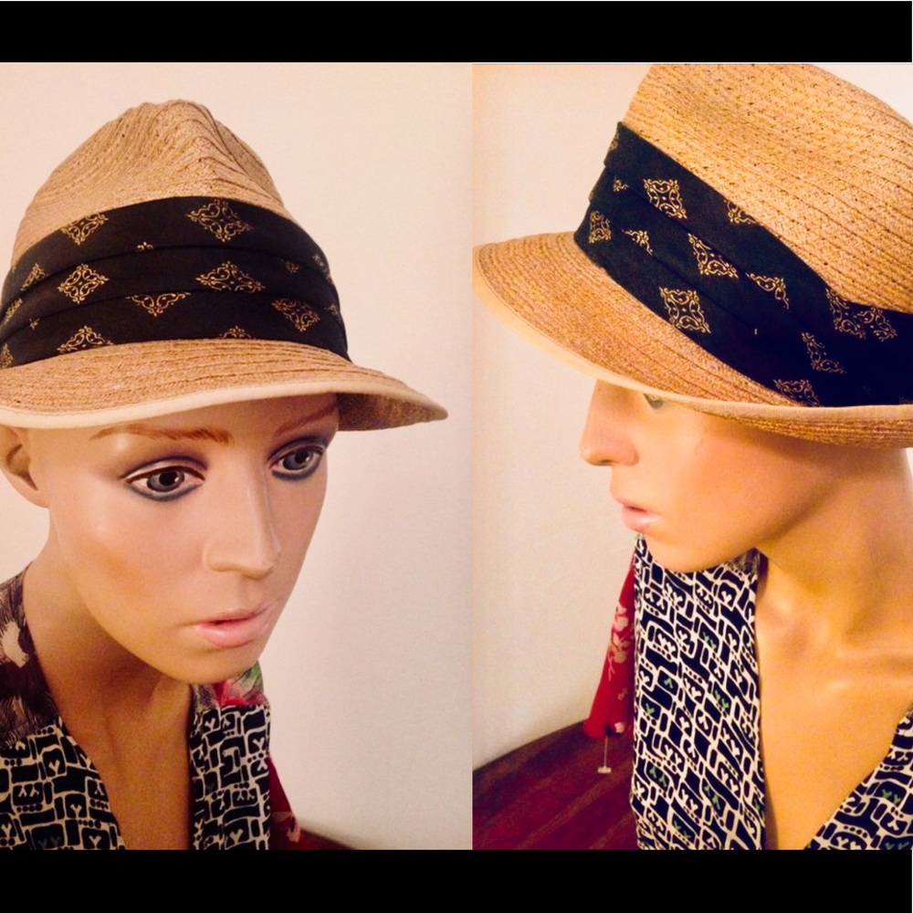 50's Braided Straw Fedora